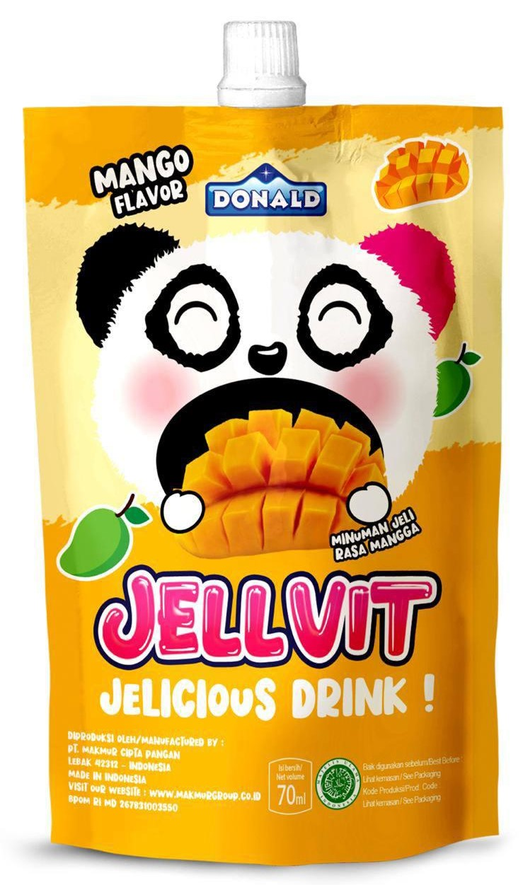 Желе питьевое Donald Jelvit манго, 70мл
