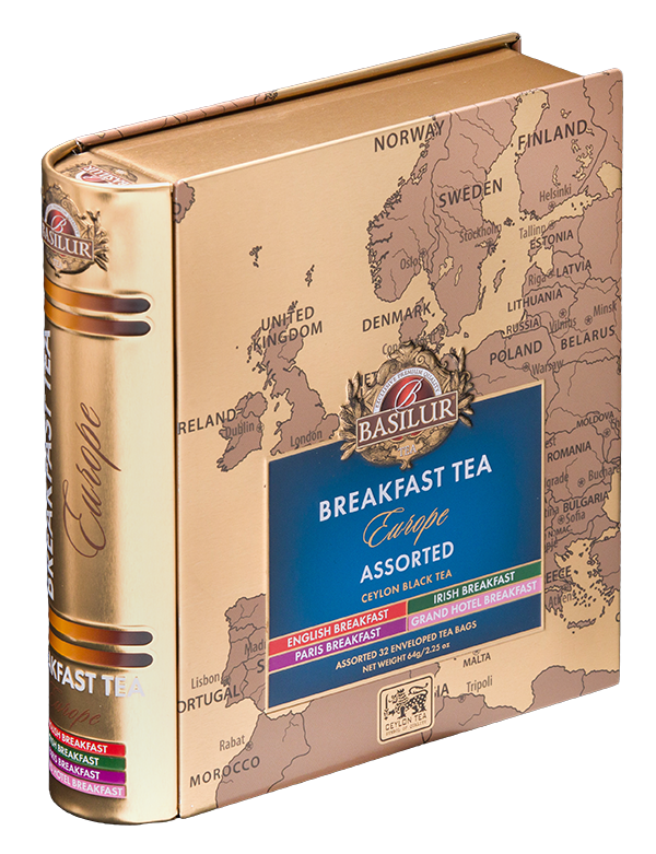 Изображение товара Чай черный Basilur для завтрака в жестяной упаковке 64г