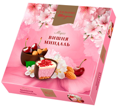 Конфеты Стильные штучки шоколадные мусс вишня и миндаль, 104г