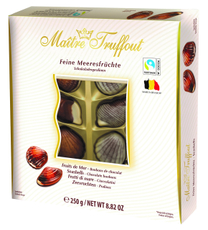 Конфеты Maitre Truffout Sea Shells шоколадные, 250г