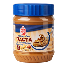 Fine Life Паста арахисовая с кусочками арахиса, 340г