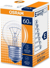 Лампа накаливания Osram E27 60Вт прозрачная шар