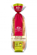 Батон Аютинский хлеб с отрубями в нарезке, 440г