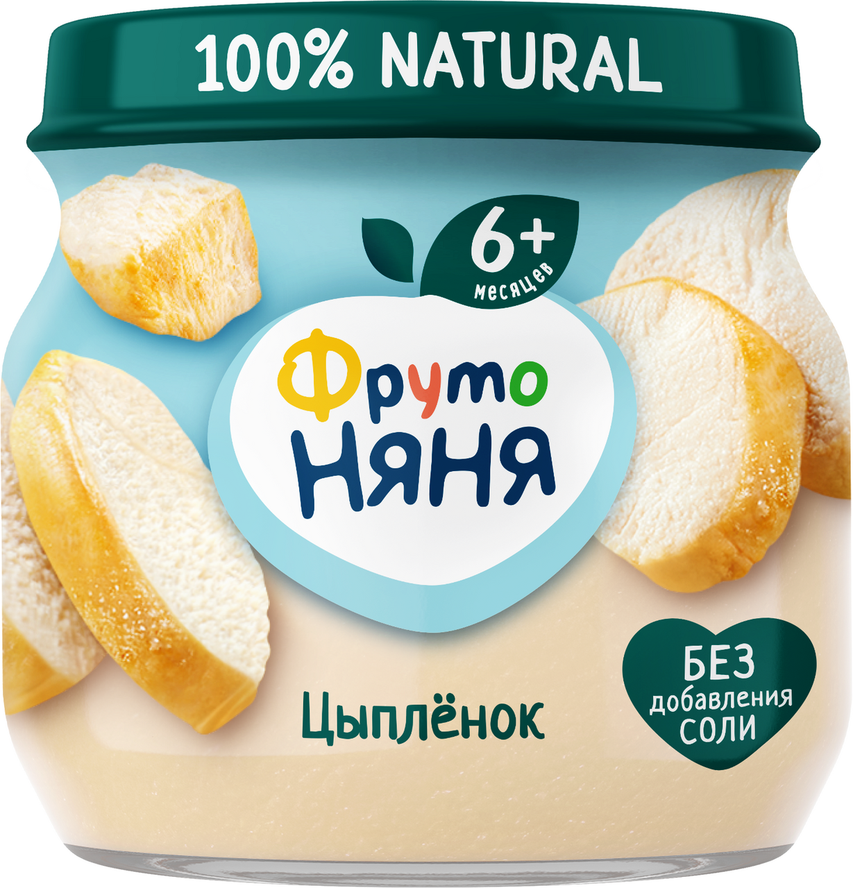 Изображение товара Пюре мясное детское ФрутоНяня Цыпленок с 6 месяцев, 80г