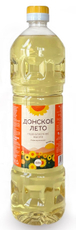 Масло подсолнечное Донское лето рафинированное дезодорированное высший сорт, 900мл