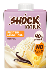 Коктейль молочный Shock Milk Protein обезжиренный ваниль, 480мл