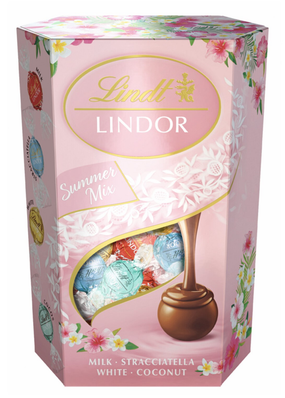 Конфеты Lindt Lindor Summer Mix шоколадные, 200г