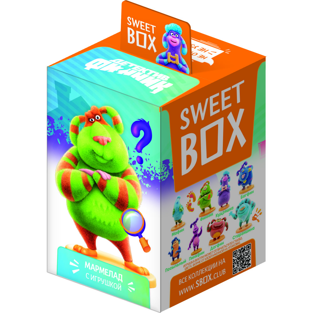 Мармелад Sweet Box с игрушкой детектив Финник, 10ш