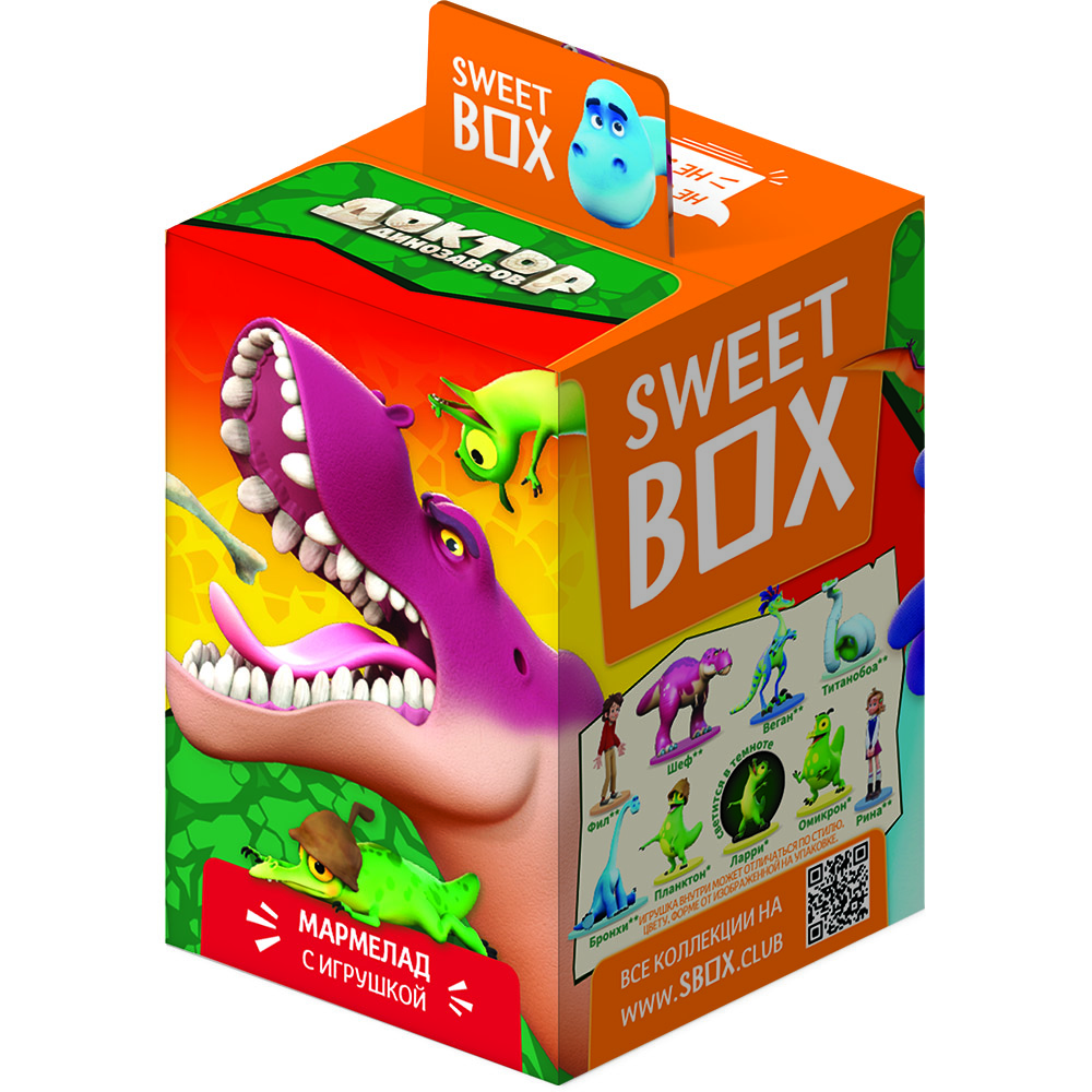 Мармелад Sweet Box с игрушкой Доктор динозавров, 10г