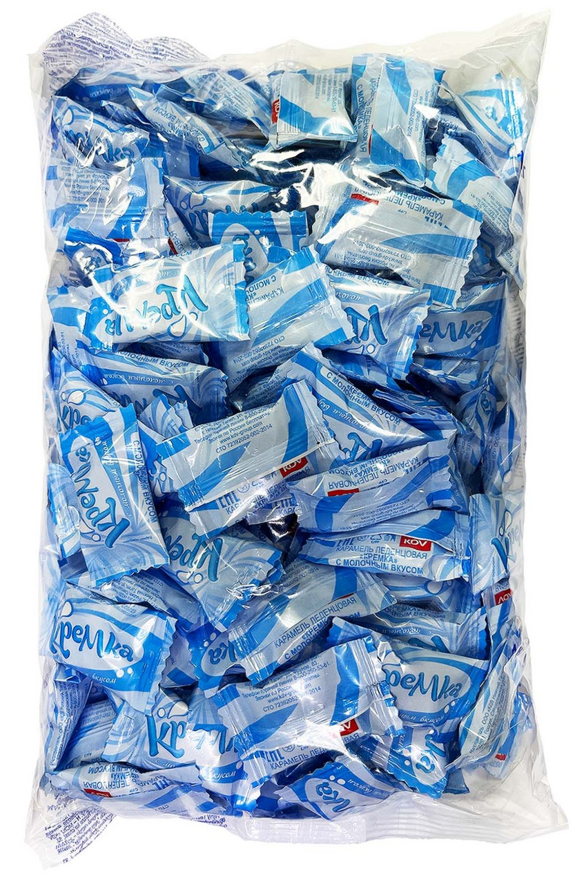 Карамель Kdv Кремка с молочным вкусом, 1кг