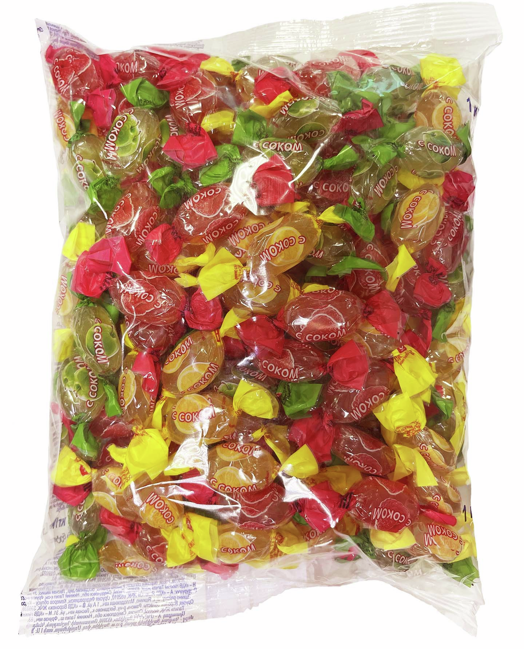 Карамель Kdv Леденцовое ассорти с соком, 1кг