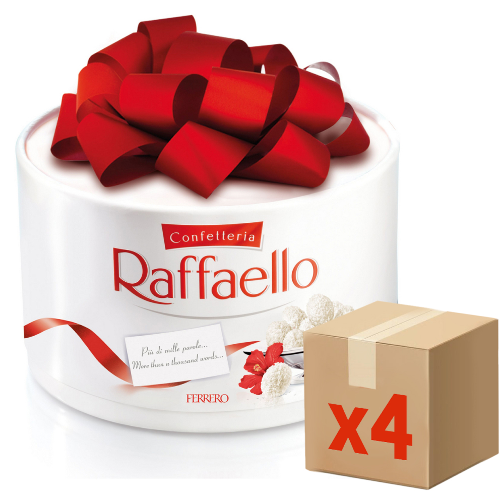 Набор конфет Raffaello Тортик с цельным миндальным орехом в кокосовой обсыпке, 200г x 4 шт