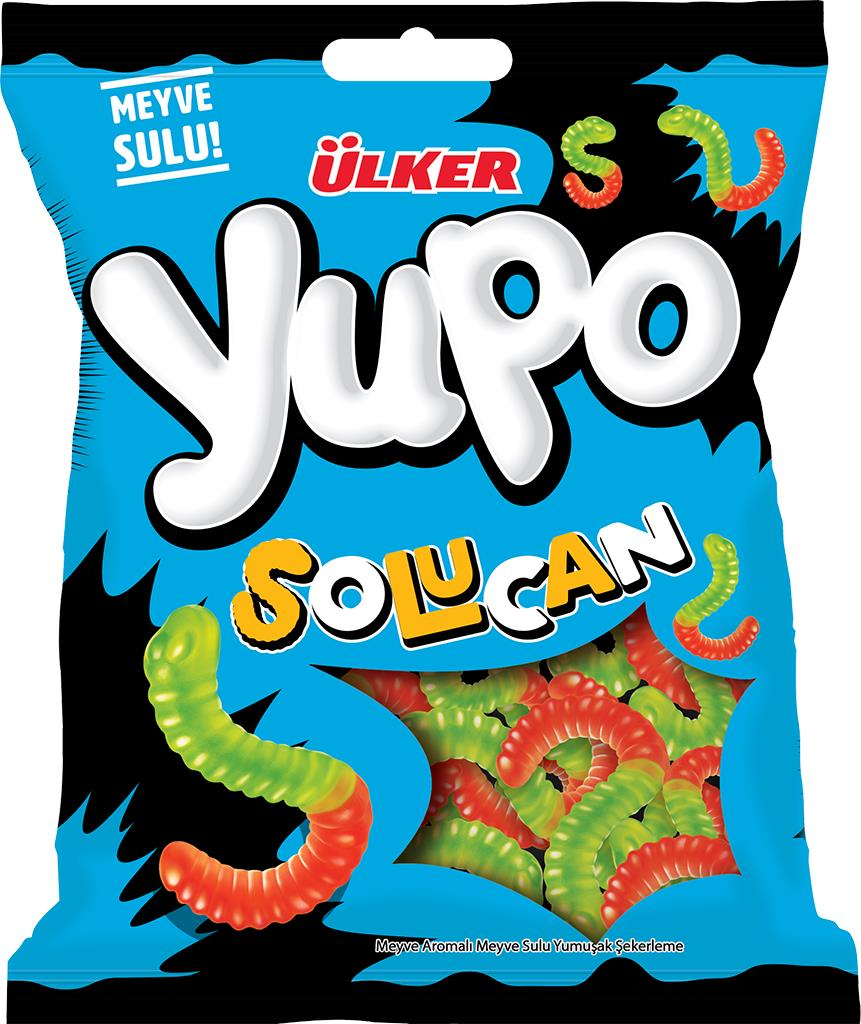 Жевательный мармелад Ulker Yupo с фруктовым соком Червяки, 80г