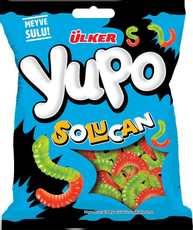 Жевательный мармелад Ulker Yupo с фруктовым соком Червяки, 80г