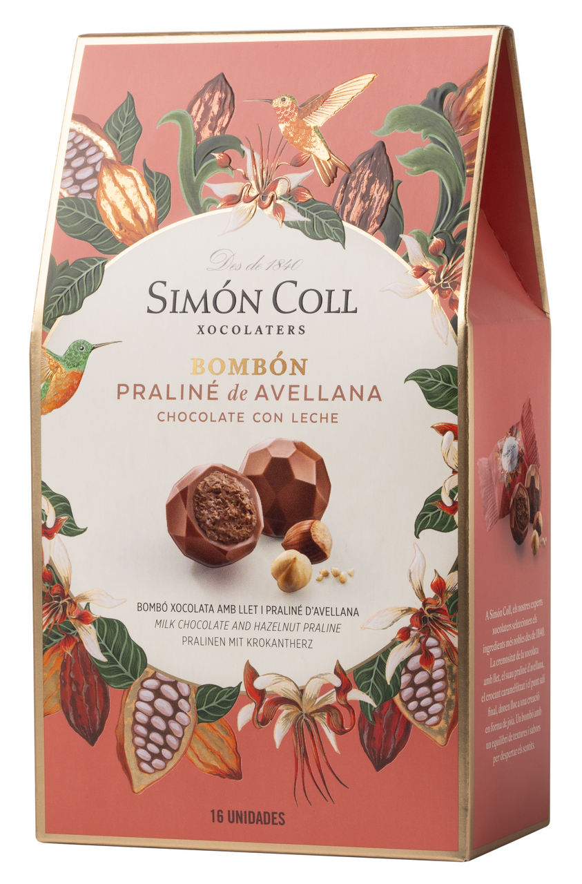Конфеты шоколадные Simon Coll пралине из молочного шоколада с начинкой из лесного ореха, 144г