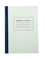 Книга учета Kores с офсетной обложкой в клетку, 96 листов