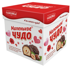 Конфеты вафельные Славянка Маленькое чудо сливочное глазированные, 148г