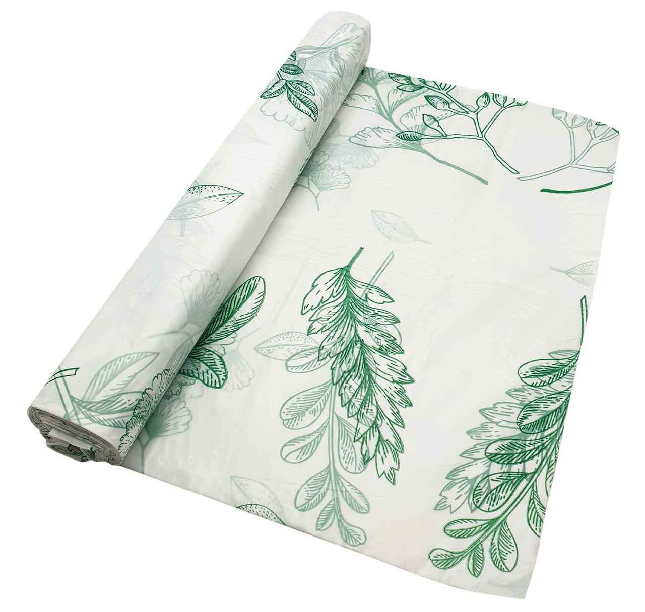 Скатерть отрывная Goodesta зеленый цветы 25мкм, 110 х 140см