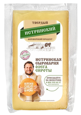 Сыр Истринская Сыроварня Олега Сироты Истринский твердый 50%, 150г