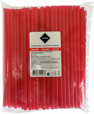 RIOBA Трубочки для коктейля красные 240 мм d8 мм, 150шт