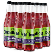 НапитокChillout Ice Mojito Черная смородина и мята газированный, 900мл х 12 шт
