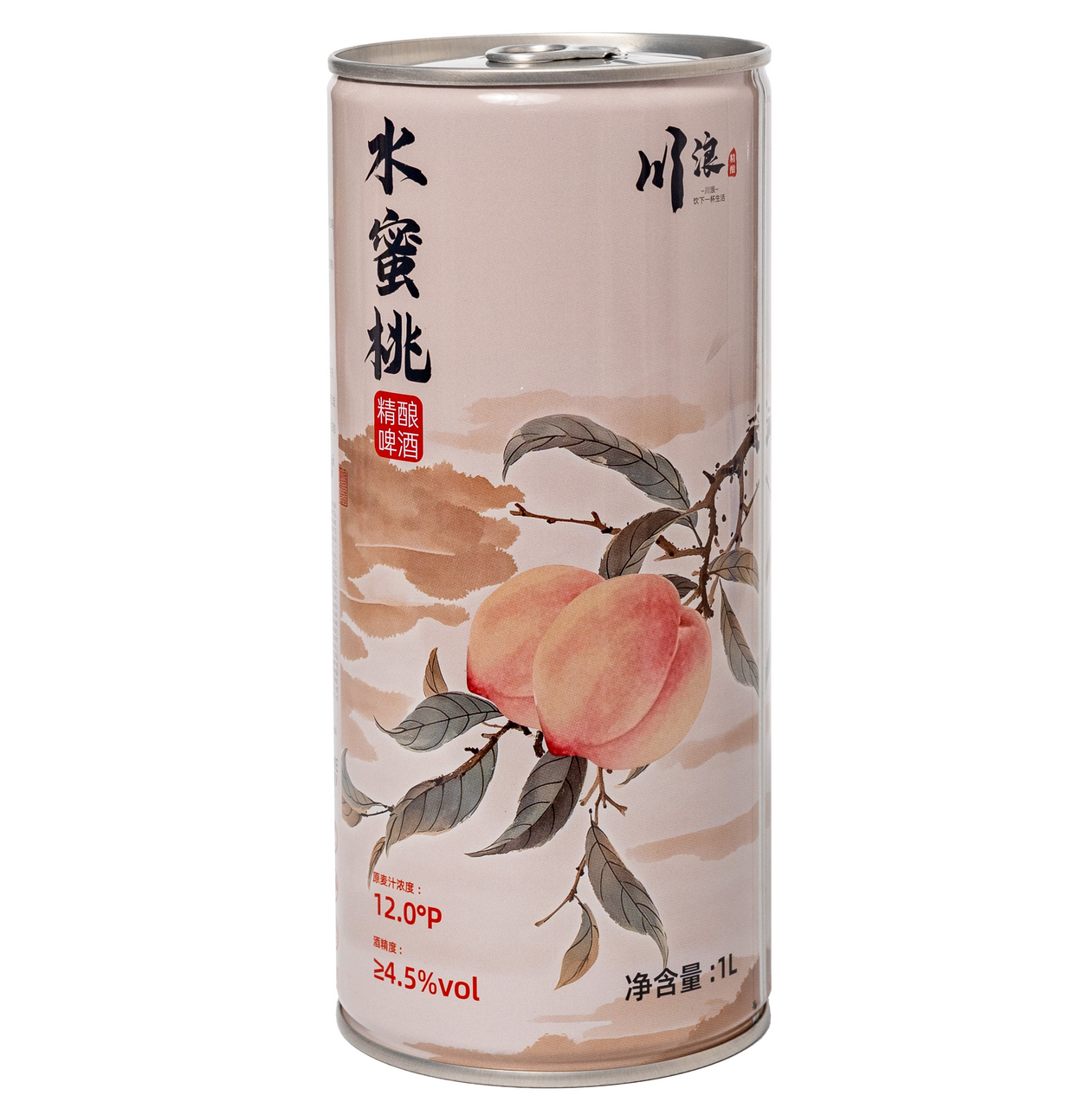 Изображение товара Пиво CHUANLANG Персик ж/б освежающий фруктовый напиток 490 мл