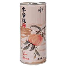 Пивной напиток Chuanlang Персик нефильтрованный, 1л