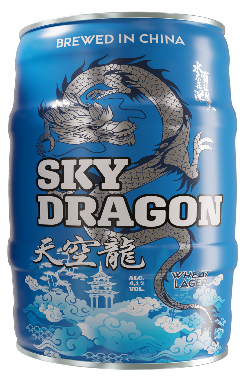 Изображение товара Пиво Sky Dragon Wheat lager светлое нефильтрованное, 5л