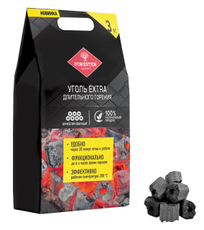 Уголь длительного горения Forester extra брикетированный, 3кг