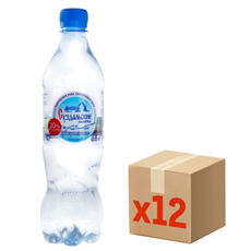 Вода Прозрачная питьевая негазированная, 600мл x 12 шт