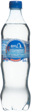 Вода Прозрачная минеральная природная газированная, 600мл