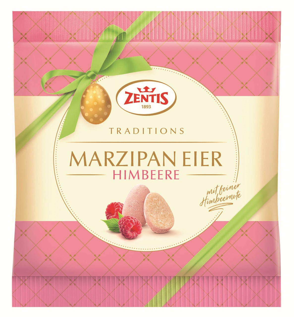 Яйца марципановые Zentis с малиной, 125г