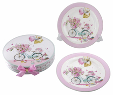 Набор десертных тарелок Sirocco Розовые мечты 20см, 2шт