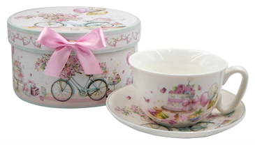 Изображение товара Чайная пара Розовые мечты 300 мл фарфор винтажный стиль