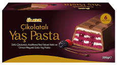 Торт Ulker шоколадный с начинкой из лесных ягод и сливочного крема, 395г