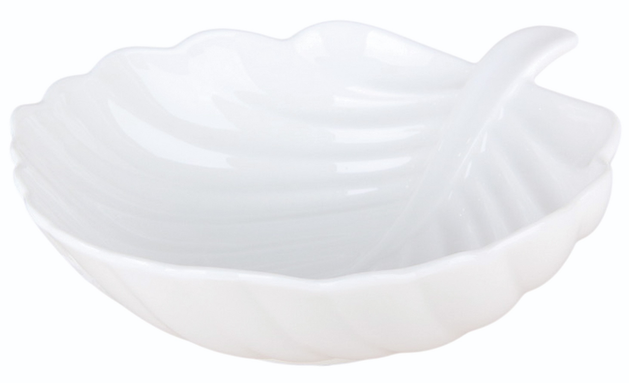 Изображение товара Салатник Коралл Листья 20 х 17 х 5.5 см из фарфора