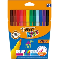 Фломастеры BIC Kids Visa, 12 цветов
