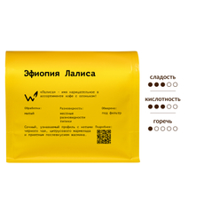 Кофе Сварщица Екатерина Эфиопия Лалиса зерновой, 250г