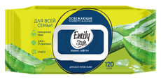 Салфетки влажные Emily Style универсальные алоэ, 120шт