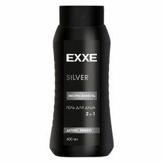 Гель для душа Exxe Men Silver Экстрасвежесть 2в1, 400мл