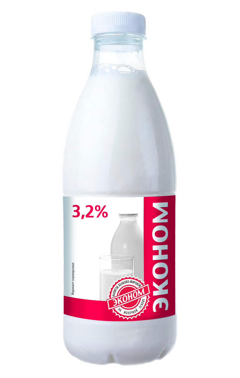 Напиток белково-жировой Эконом ультрапастеризованный 3.2%, 900мл