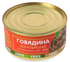 Говядина тушеная Умкк Богатырская, 325г