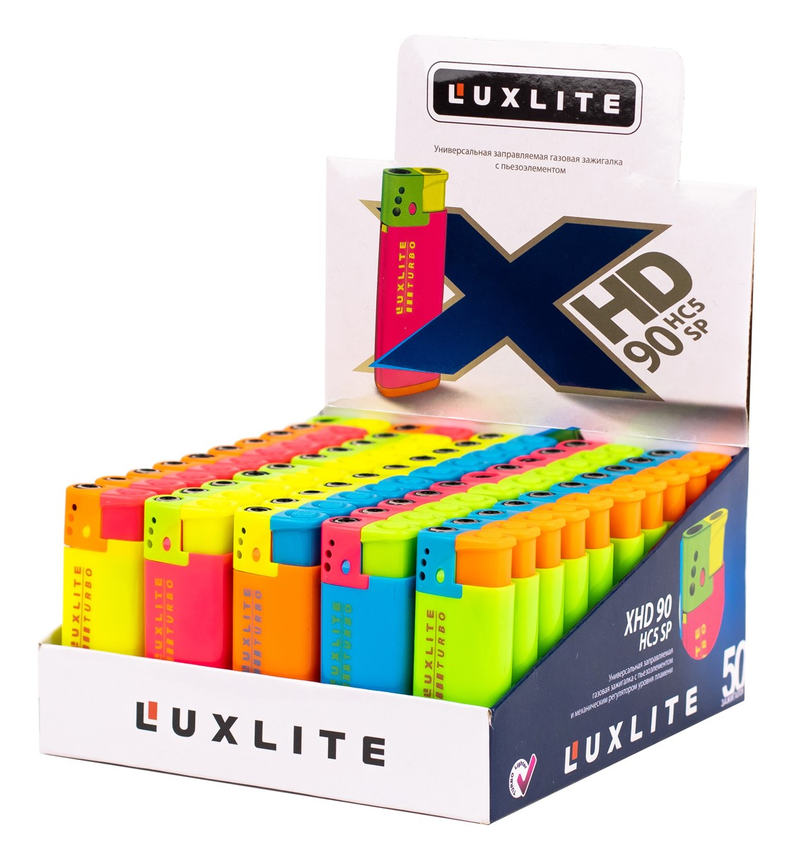 Изображение товара Зажигалка Luxlite Turbo XHD 90 HC5 SP, 50 шт