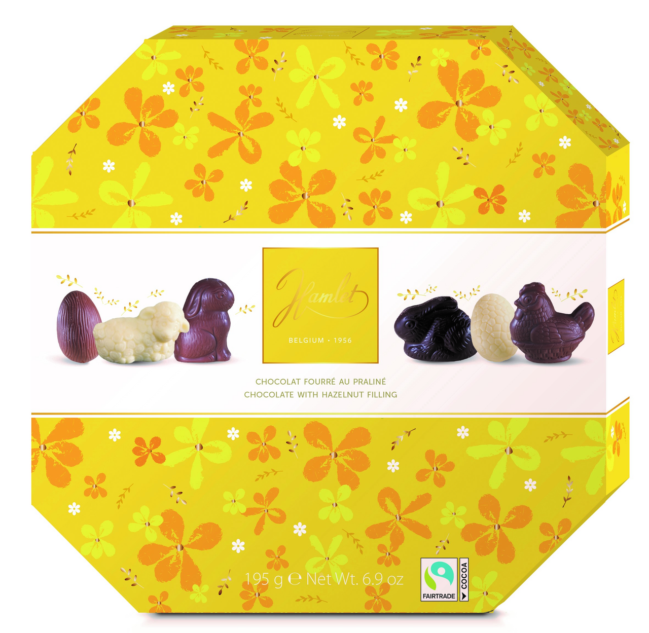 Конфеты Hamlet шоколадные пралине звери и Пасха, 195г