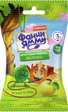 Тянучка фруктовая Фанни Ямми яблоко, 15г