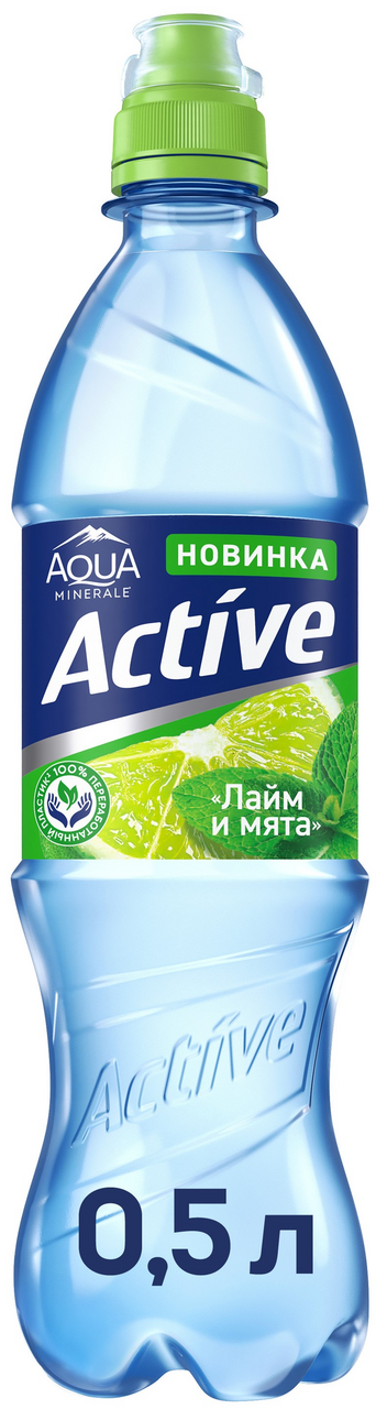 Вода Aqua Minerale Minerale Active лайм и мята негазированная, 500мл