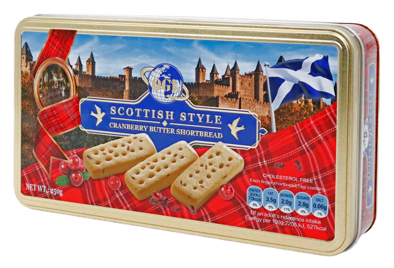 Печенье Huamei шоколадное с клюквой, 250г