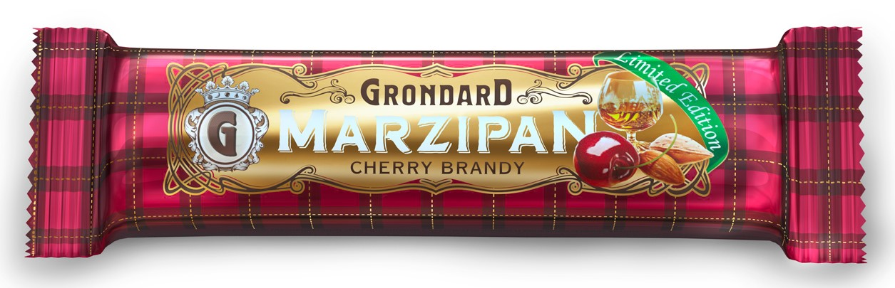 Батончик марципановый Grondard Cherry Brandy, 50г