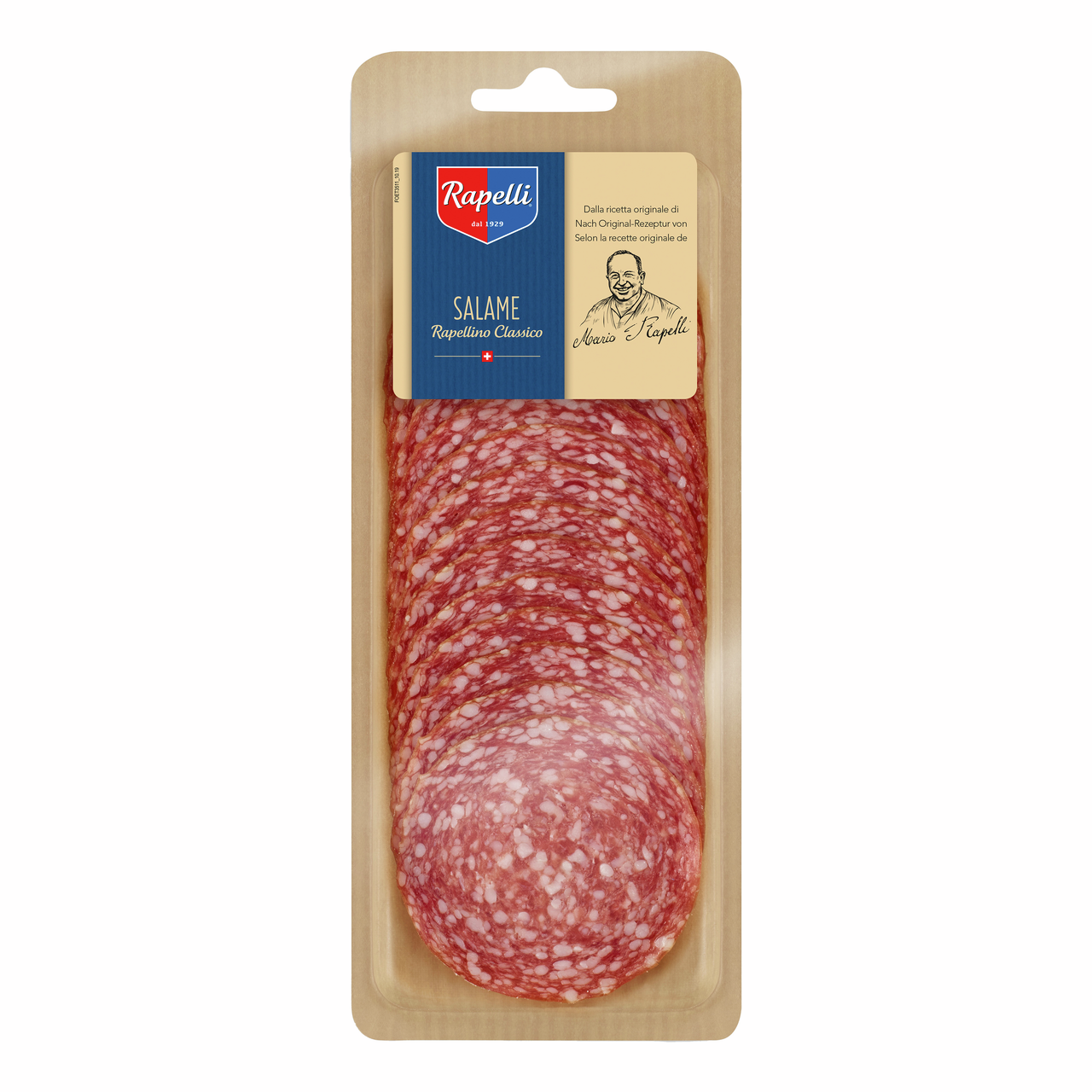 Колбаса Rapelli Салями Милано рапеллино классико сыровяленая, 80г