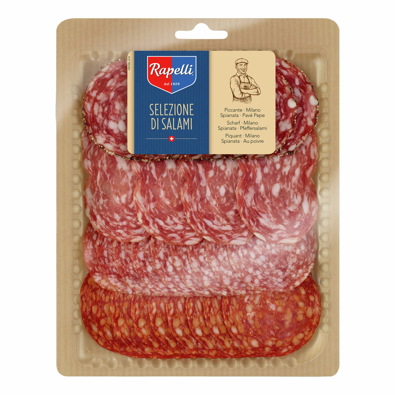 Ассорти колбас Rapelli Салями сыровяленое, 125г